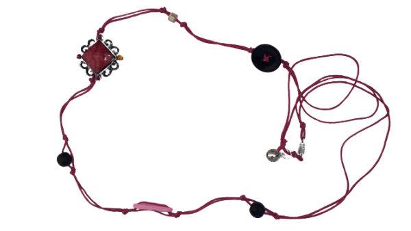 Halskette rosa Schnur